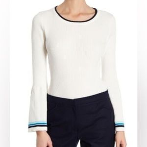Nanette Lepore Bell Sleeve Sweater Marshmellow Size S NWT